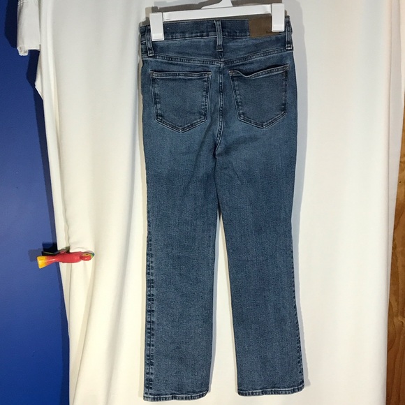 Madewell Women's Cali Demi-Boot Straight Leg Blue Jeans, Size 25 - Picture 4 of 7
